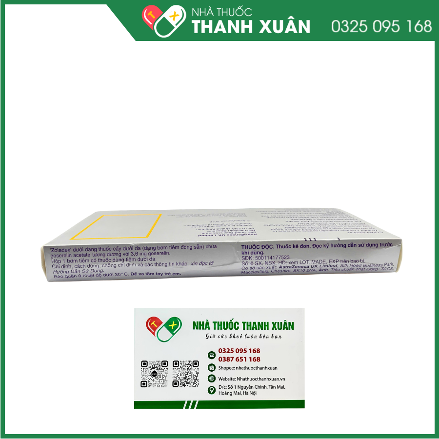 Zoladex 3,6mg trị ung thư vú và ung thư tuyến tiền liệt